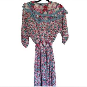 Vintage Diane Freis Floral Dress